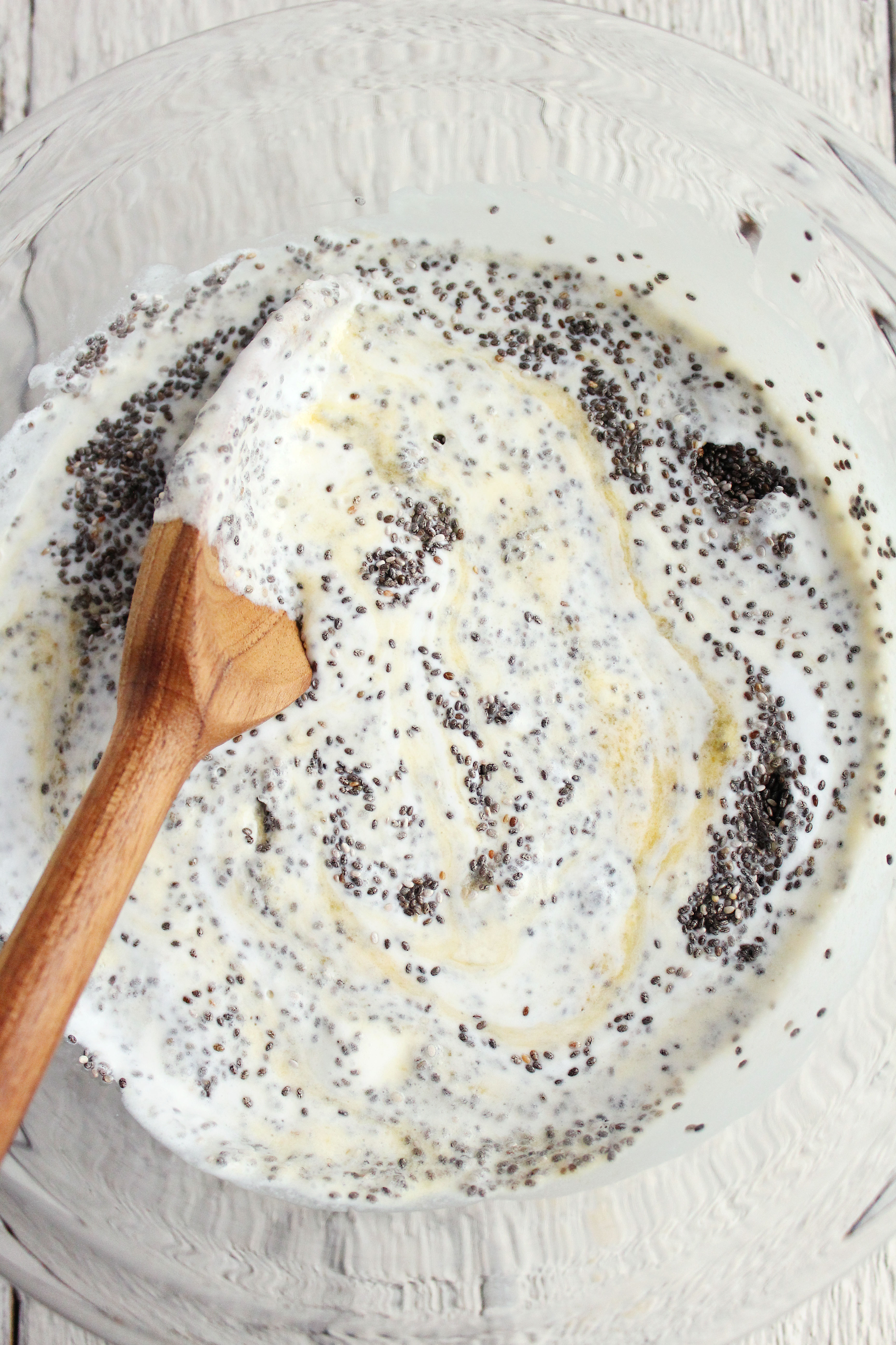 EASY Mango Chia Pudding! Naturally sweetened, SUPER creamy + topped with pillowy coconut whipped cream! YUM! #vegan #glutenfree #recipe | Peach and the Cobbler