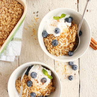 Coconut Chai Baked Oatmeal