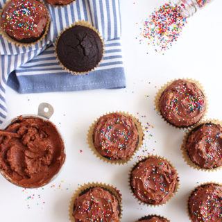 Vegan Chocolate Cupcakes (GF)